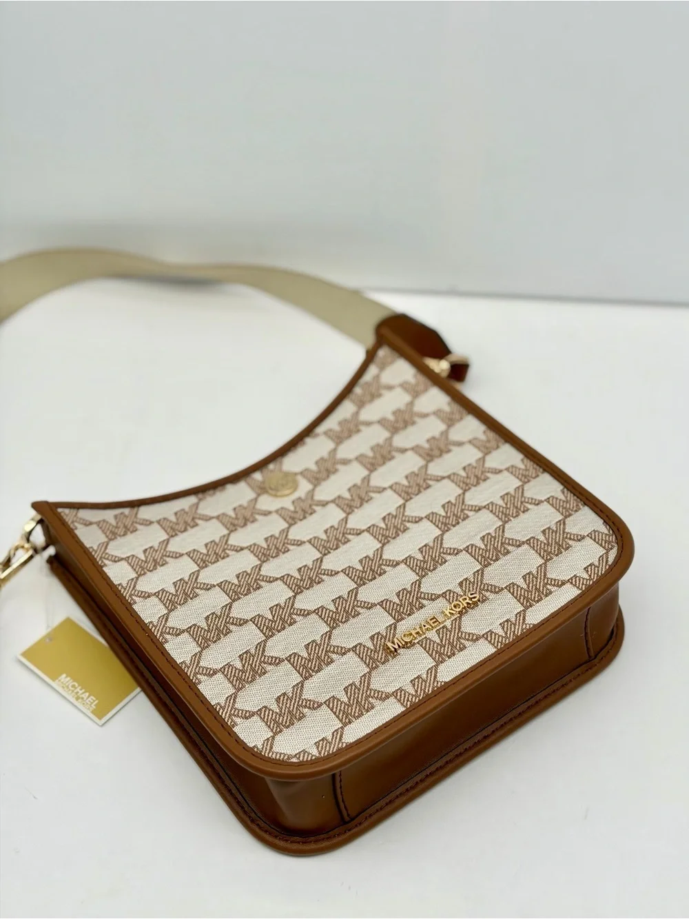 Michael Kors Briley Small Logo Messenger Crossbody Bag